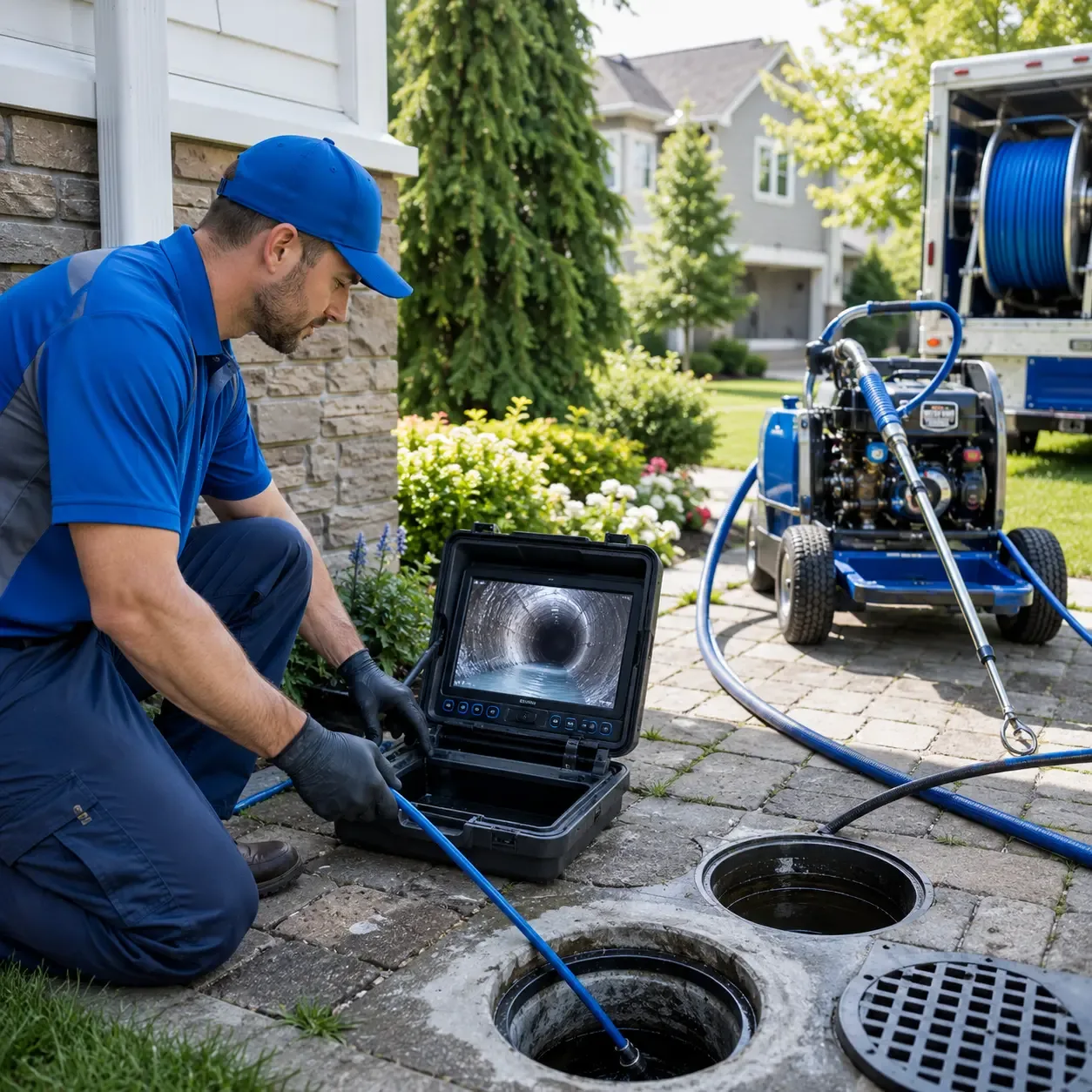 Outdoor drain cleaning professionals serving Tyrone, GA
